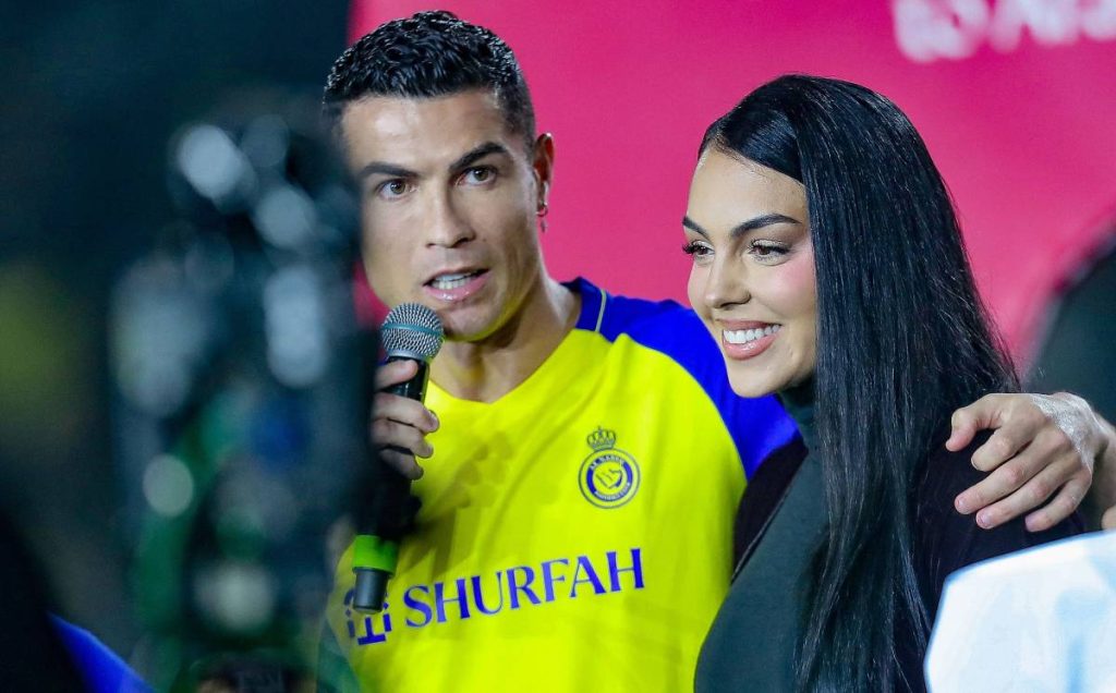 Cristiano Ronaldo y Georgina Rodríguez en Arabia Saudí.