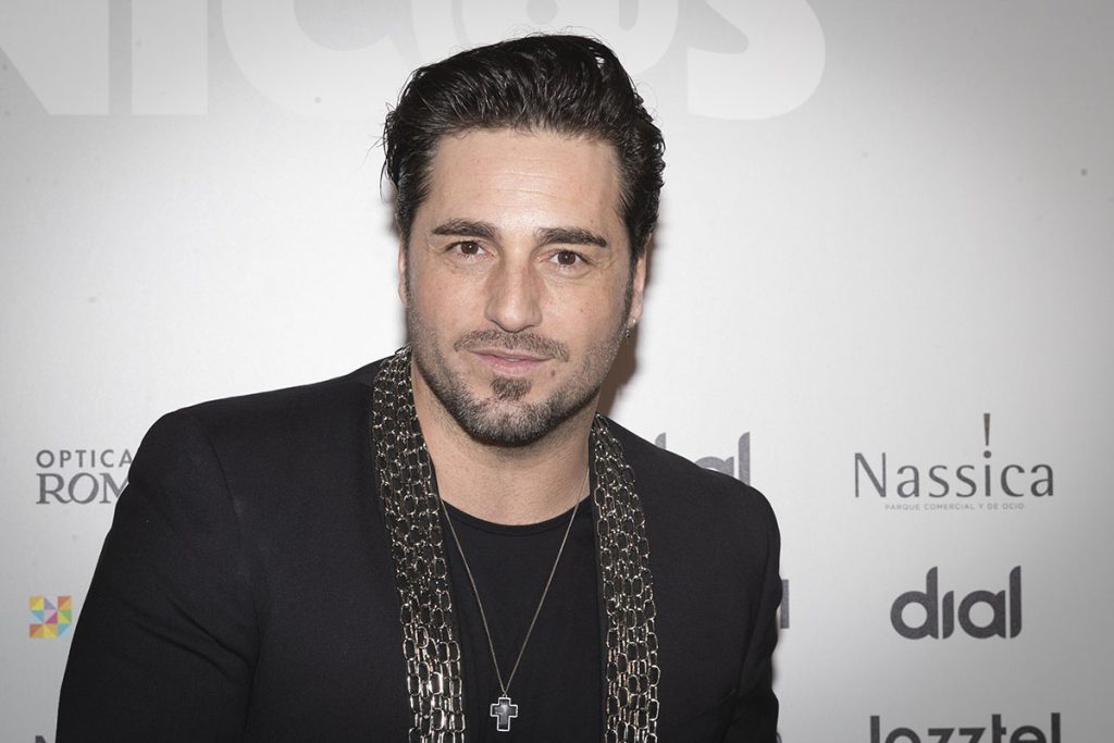 Singer David Bustamante during Cadena Dial Unicas 2022 in Madrid on Monday, 14 February 2022.
