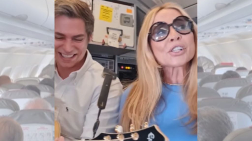 El vídeo viral de Marta Sánchez y Carlos Baute cantando en un avión