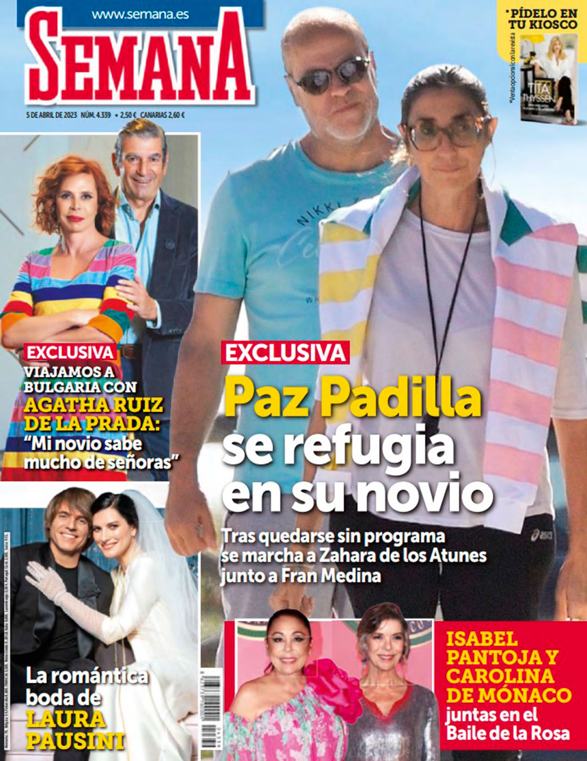 En SEMANA, Paz Padilla se refugia en su novio tras quedarse sin programa