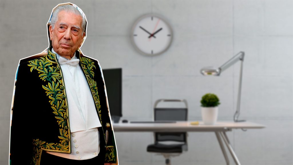 Entramos en el despacho (cero minimalista) de Mario Vargas Llosa en su casa de Perú