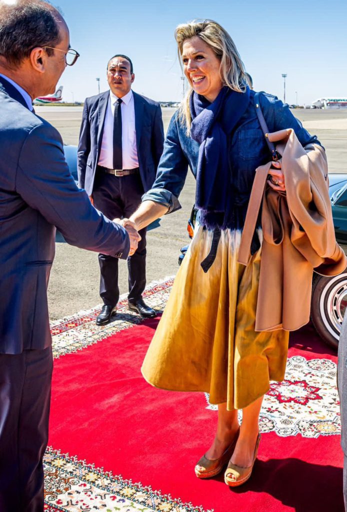 La lujosa maleta de Máxima de Holanda en su viaje a Marruecos (con plante del rey Mohamed)