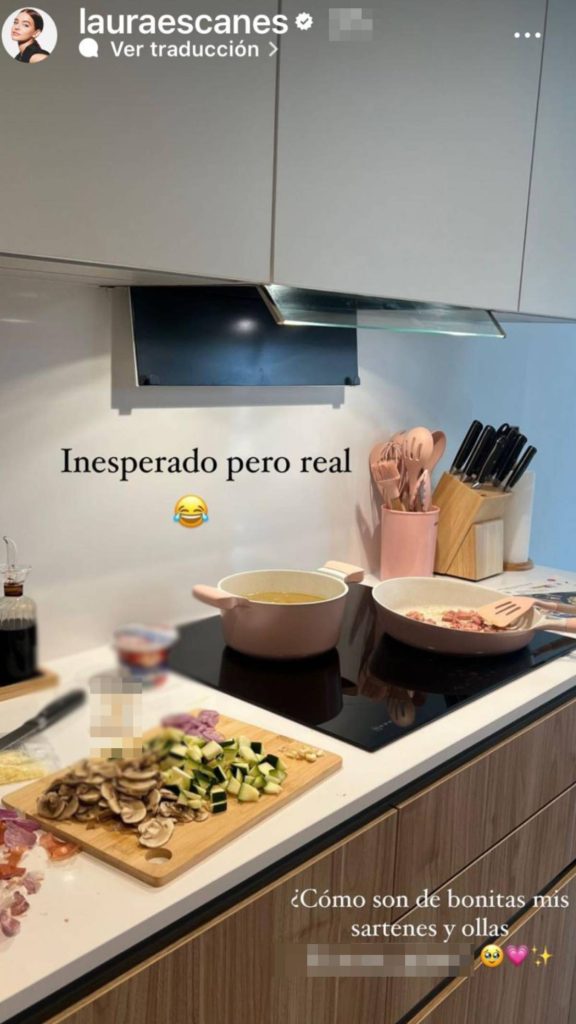 Laura Escanes enseña por primera vez las fotos de su espectacular cocina