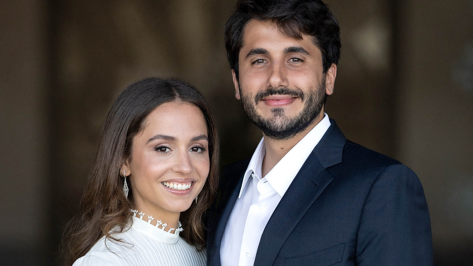 Princess Iman bint Abdullah II engaged to Jameel Alexander Thermiotis, as announced by the Hashemite Royal Court on July 5, 2022.