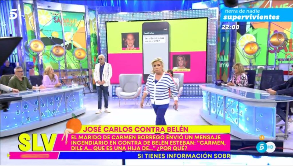 Carmen Borrego, rota en llanto: pillan a su marido insultando a Belén Esteban