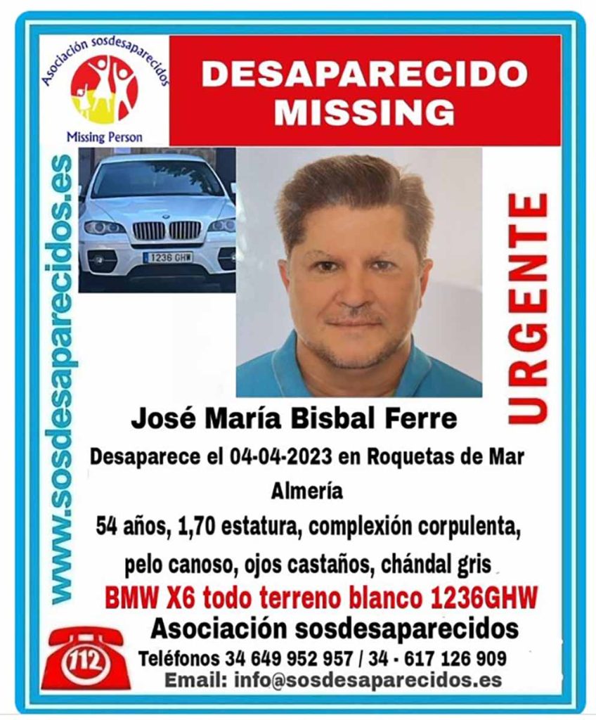 Encuentran al hermano desaparecido de David Bisbal en Almería