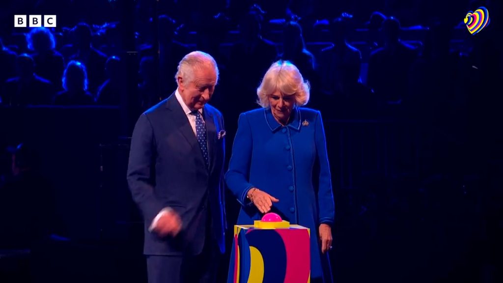 El rey Carlos III y Camilla dan el pistoletazo de salida a Eurovisión