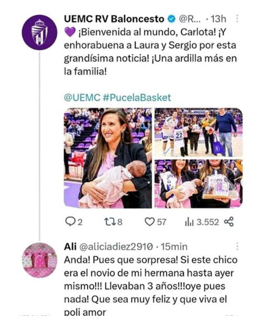 El tuit que destapa la supuesta doble vida de Sergio de la Fuente, un jugador de baloncesto del Valladolid