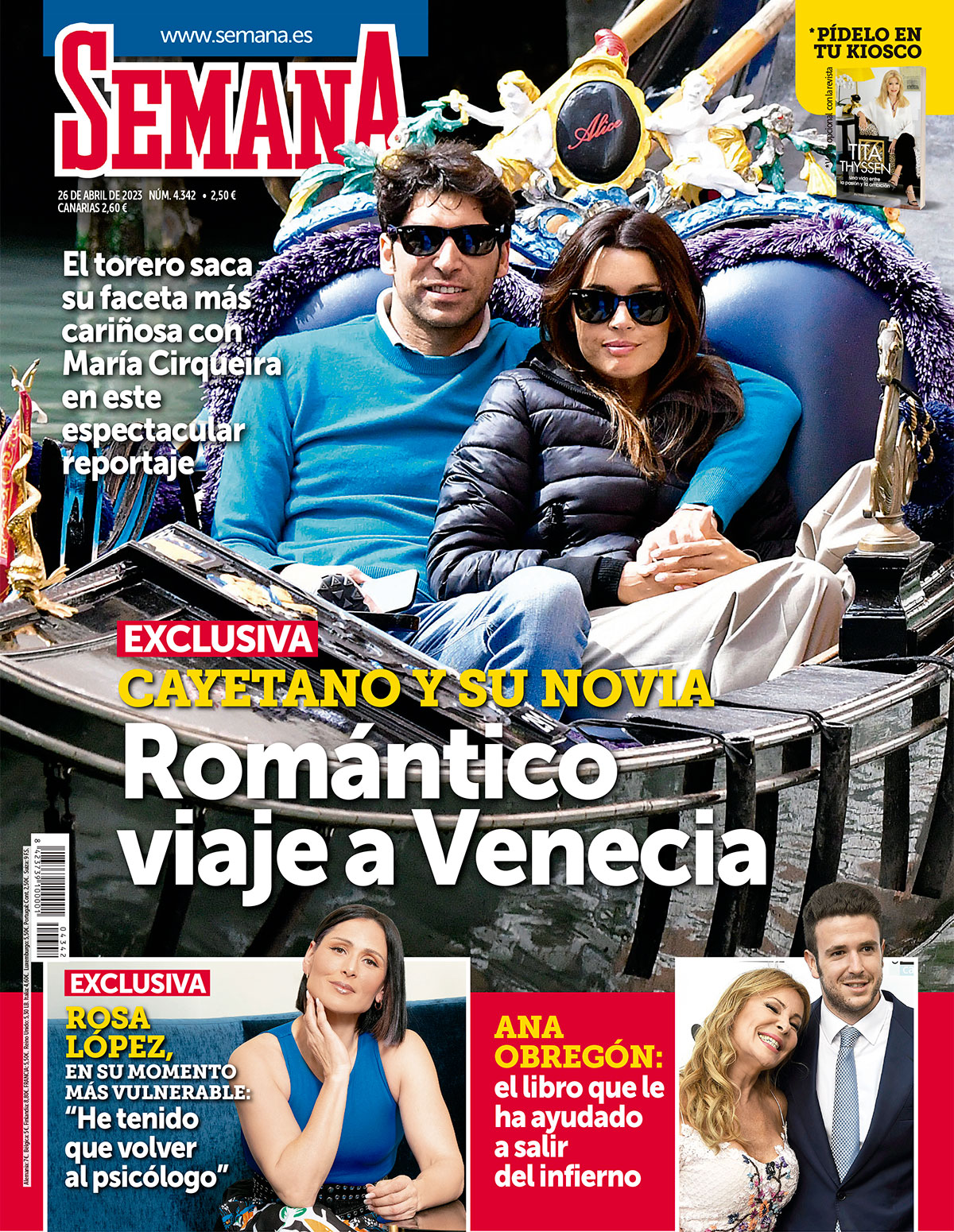 En SEMANA, Cayetano Rivera y su novia, Maria Cerqueira, romántico viaje a Venecia