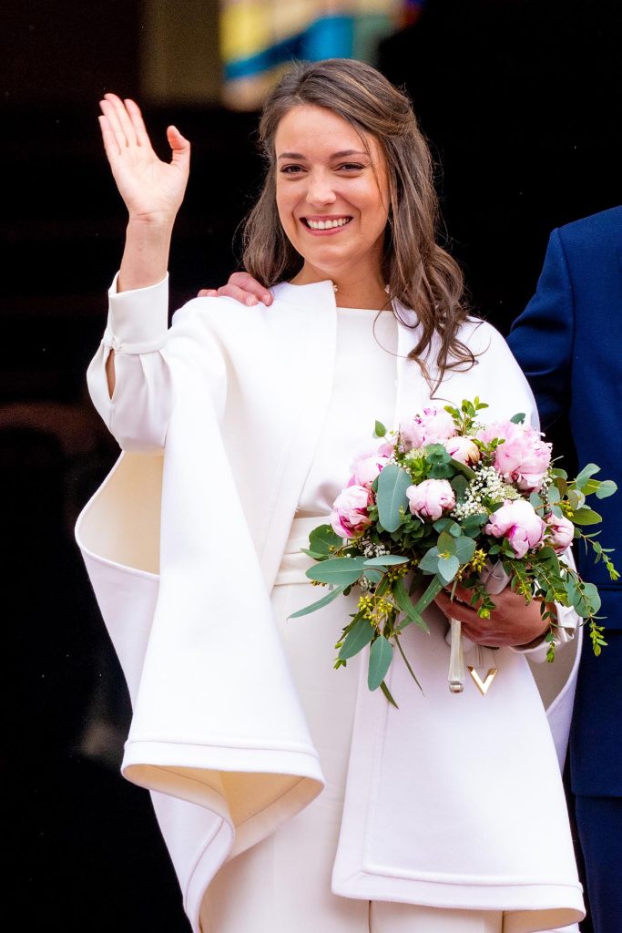 Princess Alexandra of Luxembourg Luxembourg Royals attending the wedding of Princess Alexandra of Luxembourg and Mr. Nicolas Bagory at the Town Hall at Place Guillaume II and the reception at the Grand Ducal Palace in Luxembourg.