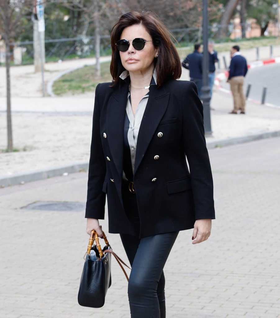 Lawyer Teresa Bueyes during Laura ValenzuelaÂ´s burial in Madrid 18 March 2023