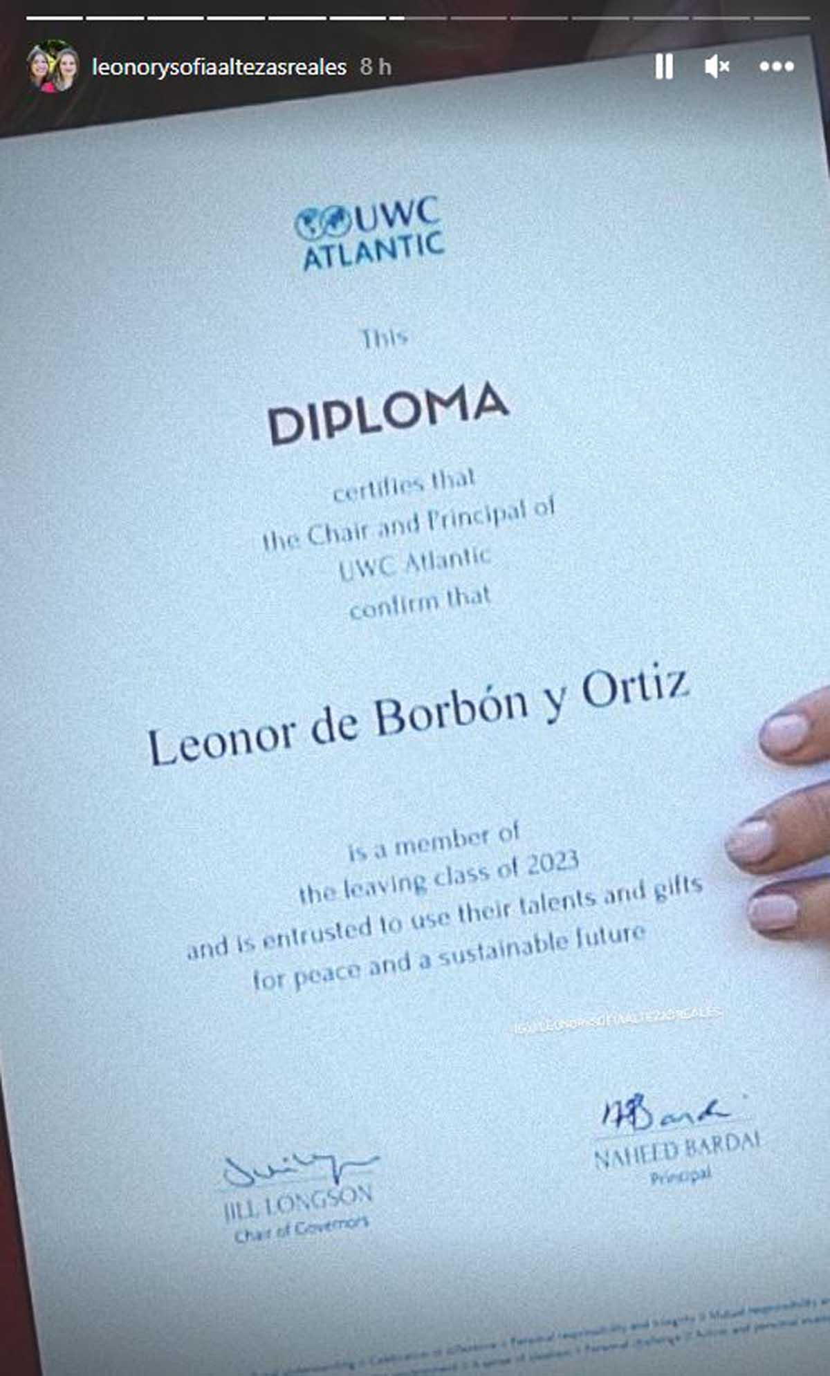 Leonor graduación