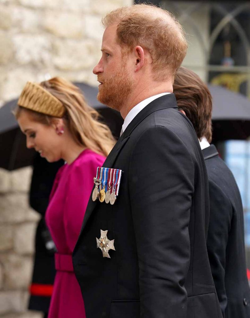 El Príncipe Harry, solo y apartado de su familia en Westminster