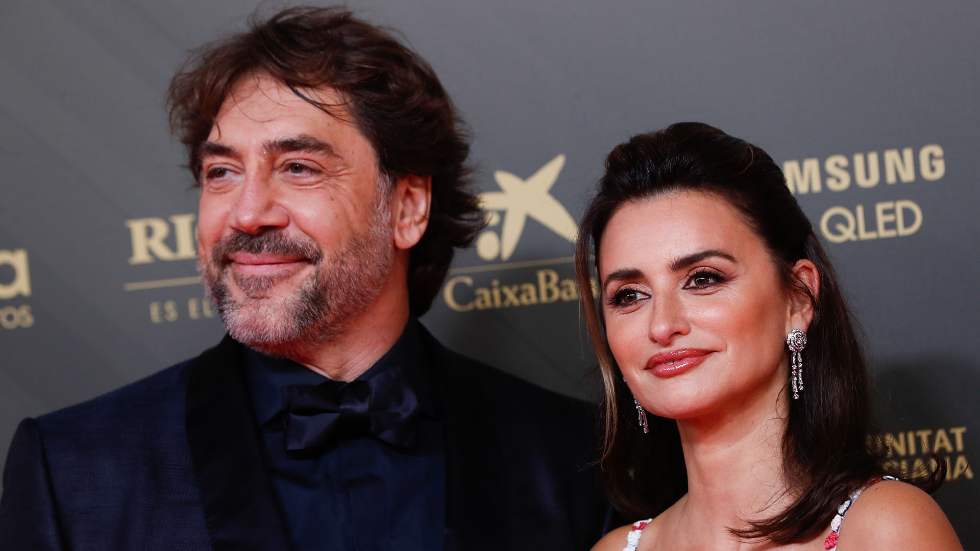Actors Penelope Cruz and Javier Bardem at photocall for the 36th annual Goya Film Awards in Valencia on Saturday 12 February, 2022.
