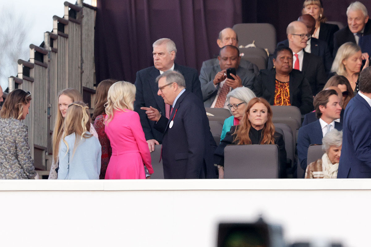 The Duke of York and Sarah Ferguson, Duchess of York, are seen during the Coronation Concert held in the grounds of Windsor Castle, Berkshire, to celebrate the coronation of King Charles III and Queen Camilla. Picture date: Sunday May 7, 2023.