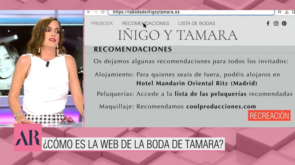 La exigencia económica que Tamara Falcó e Íñigo Onieva piden a sus invitados como regalo de bodas