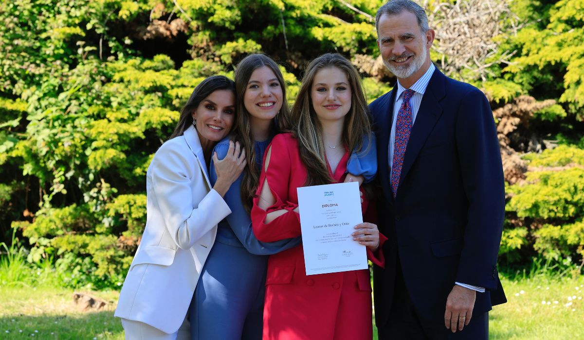 La Familia Real en la graduación de la Princesa Leonor. (Foto: Gtres)