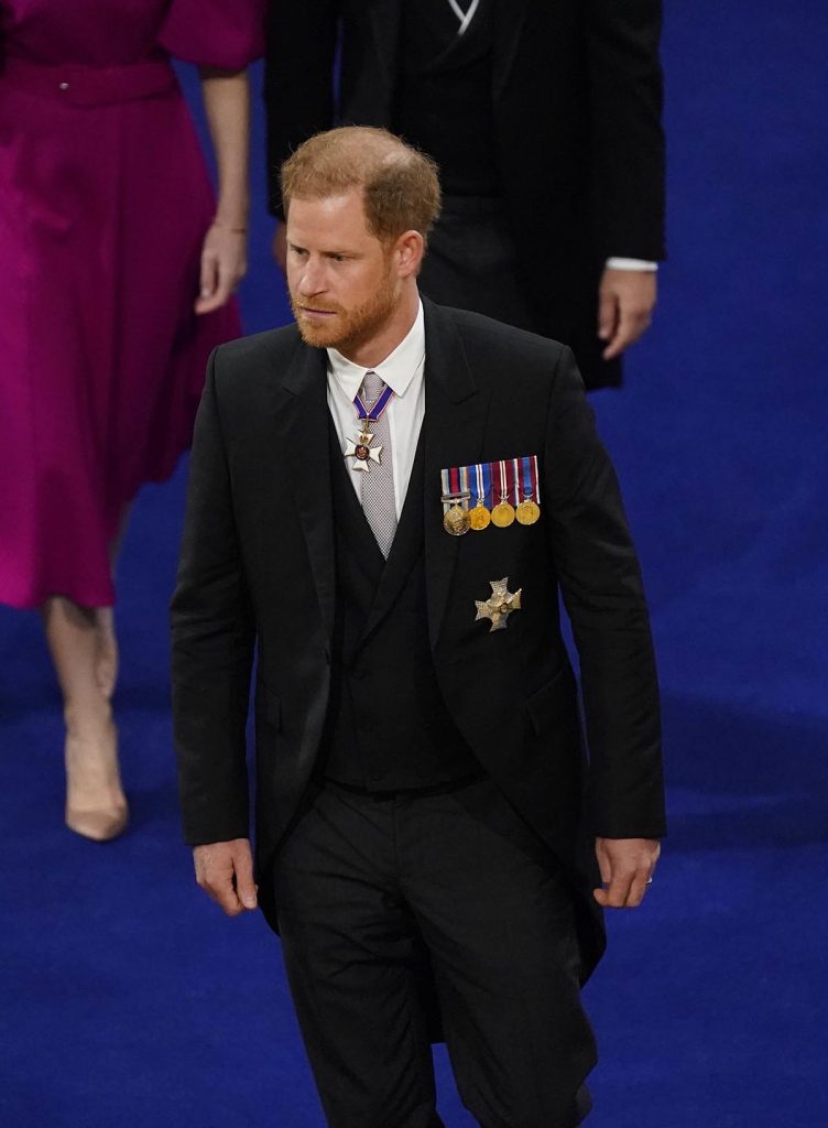 The Duke of Sussex Harry at the coronation of King Charles III and Queen Camilla at Westminster Abbey, London. Picture date: Saturday May 6, 2023.