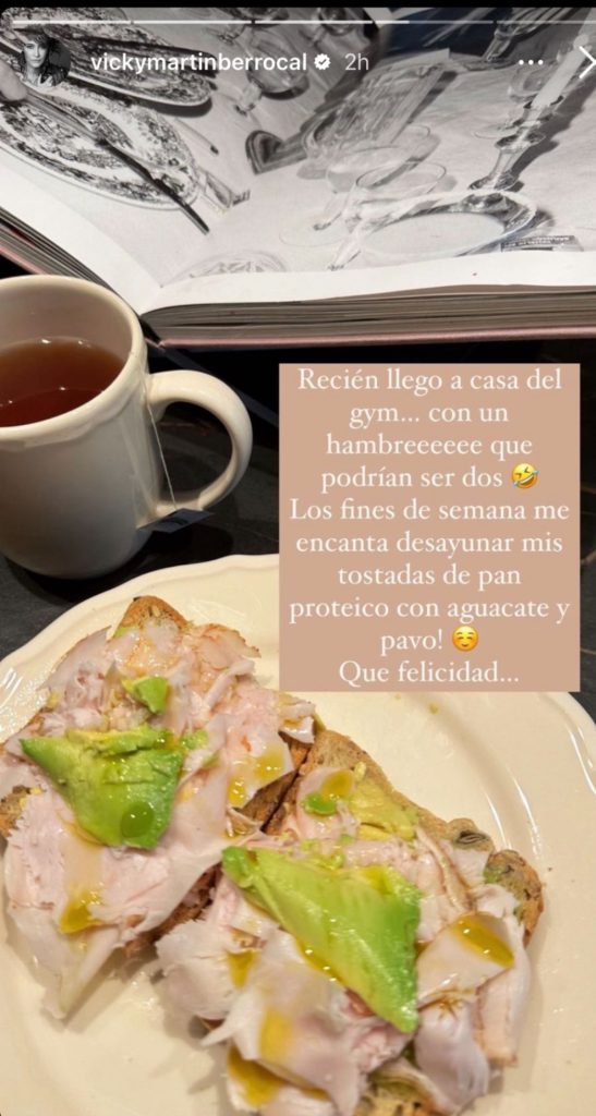 Vicky Martín Berrocal desayuno sano