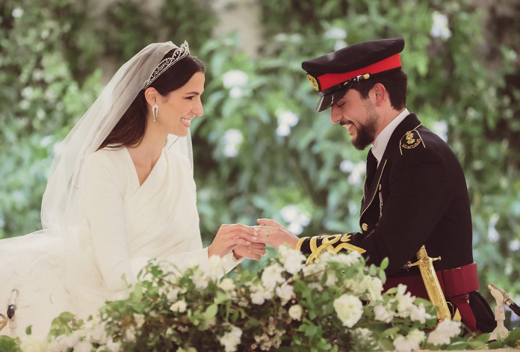 Los Reyes Juan Carlos y Sofía, de nuevo juntos en la boda del príncipe Hussein de Jordania y Rajwa al Saif