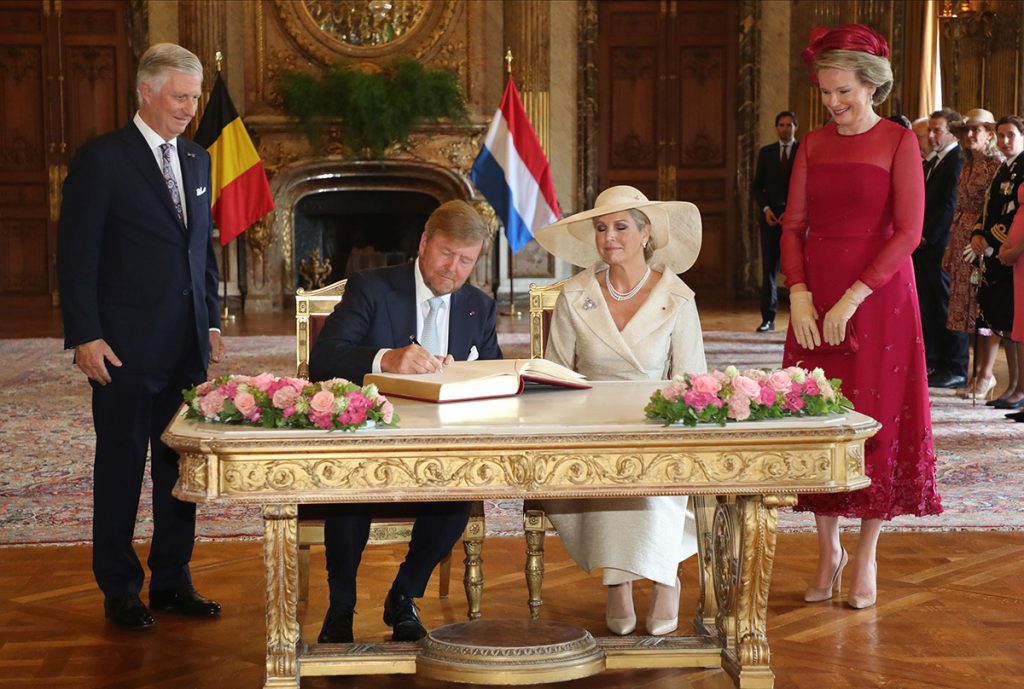 La maxipamela de Máxima de Holanda asombra a los reyes de Bélgica
