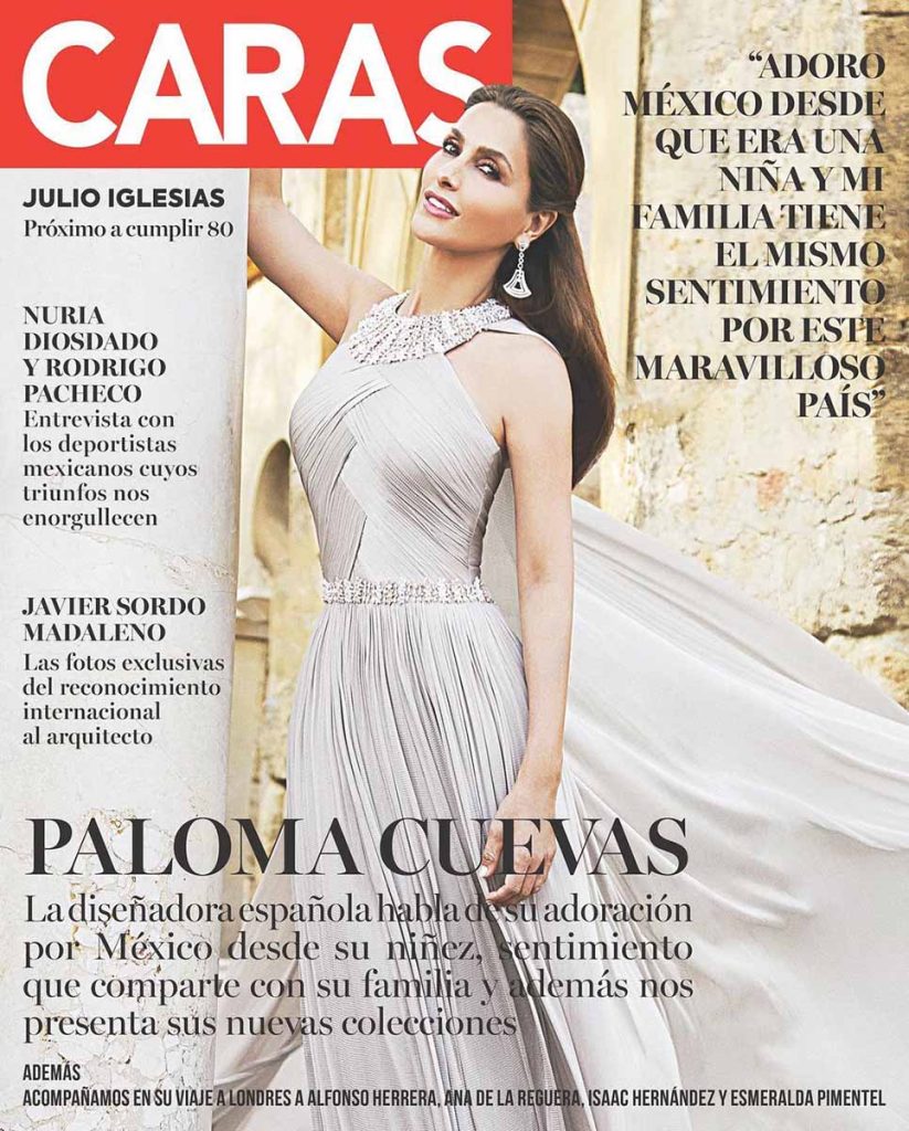 Paloma Cuevas, portada de la revista 'Caras' de México (Foto: @carasmexico)