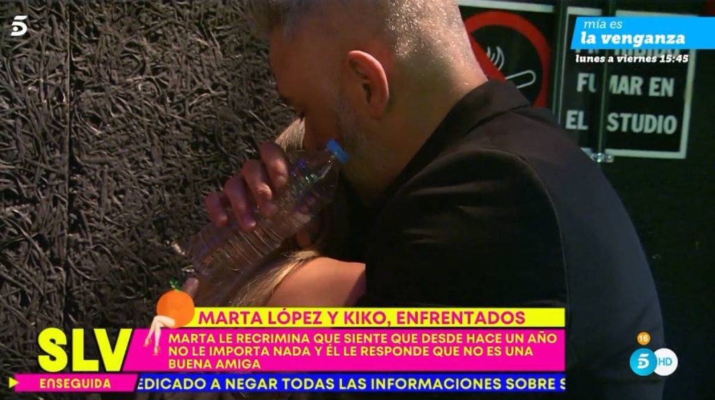 Marta López abandona el plató de 'Sálvame' (rota en llanto) al reencontrarse con Kiko Hernández