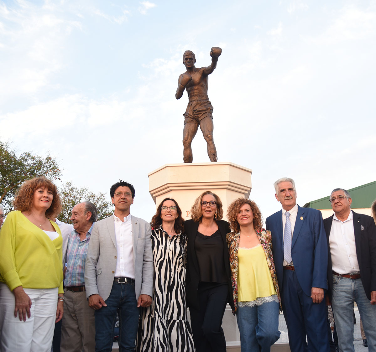 Rocio Carrasco during inauguration of Pedro Carrasco Monument in Huelva on Saturday, 10 June 2023.