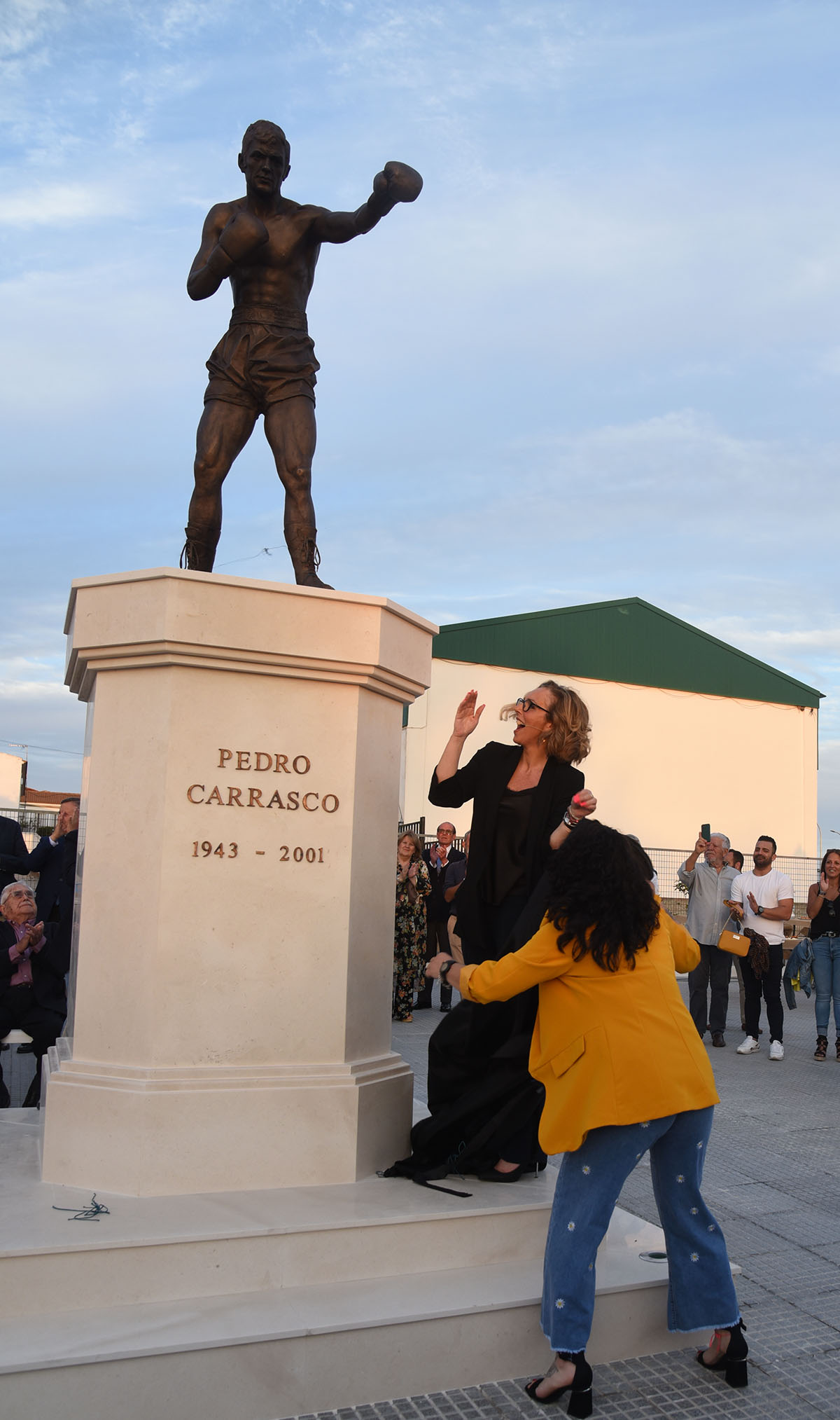 Rocio Carrasco during inauguration of Pedro Carrasco Monument in Huelva on Saturday, 10 June 2023.