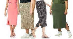 La locura de la falda midi llega a Amazon Essentials con tallas grandes y disponible en 15 diseños diferentes