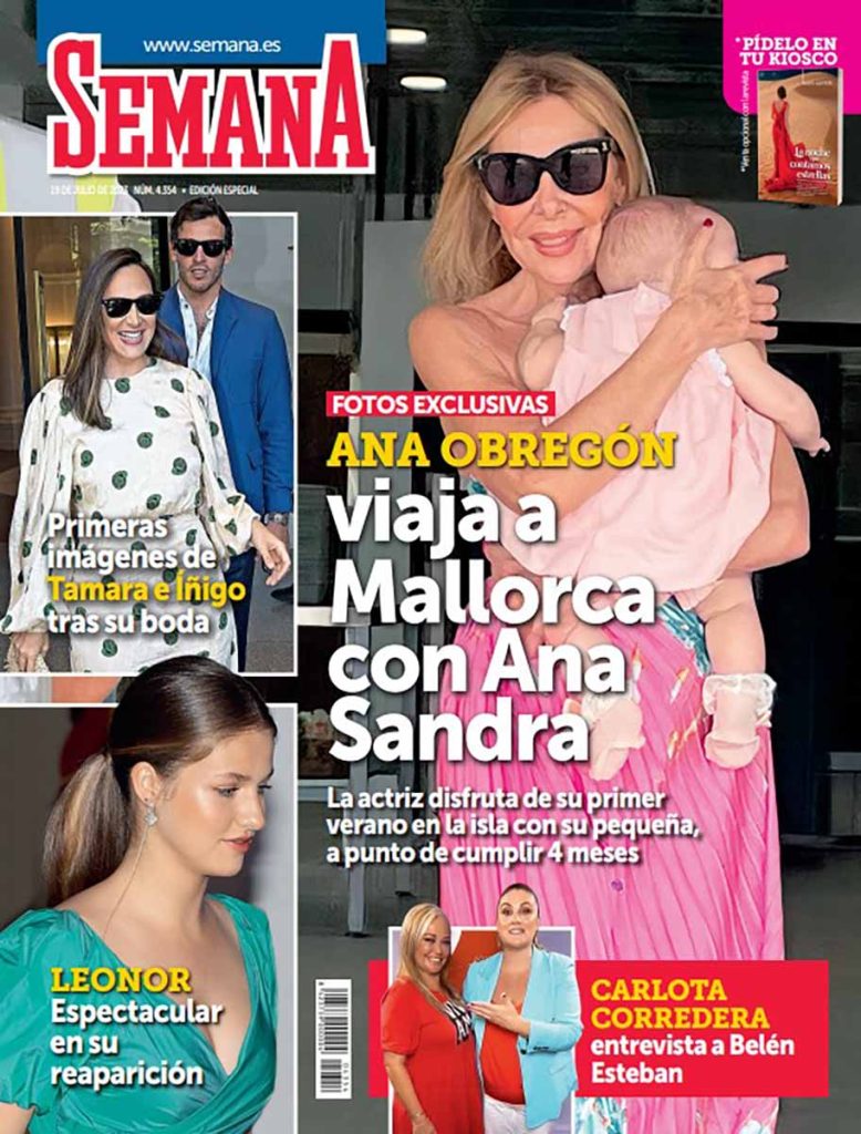 En SEMANA, Ana Obregón viaja a Mallorca con Ana Sandra en avión privado