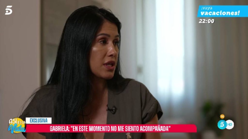 Gabriela Guillén en su primera entrevista para 'Así es la vida'