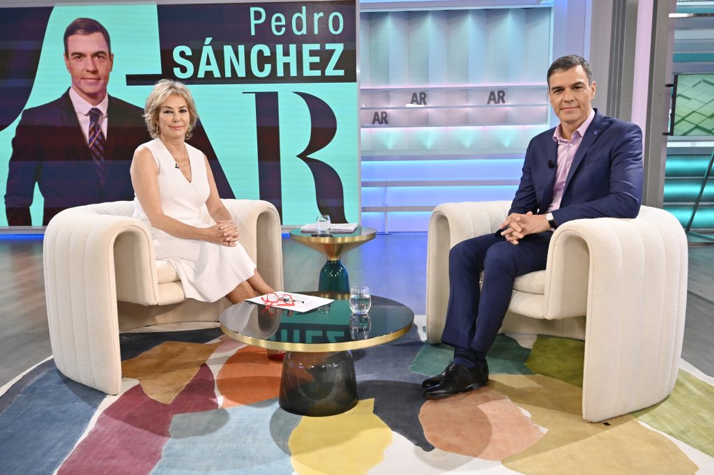 Audiencias: 'El programa de Ana Rosa' (19,3%) arrasa con la entrevista a Pedro Sánchez (22,5%)