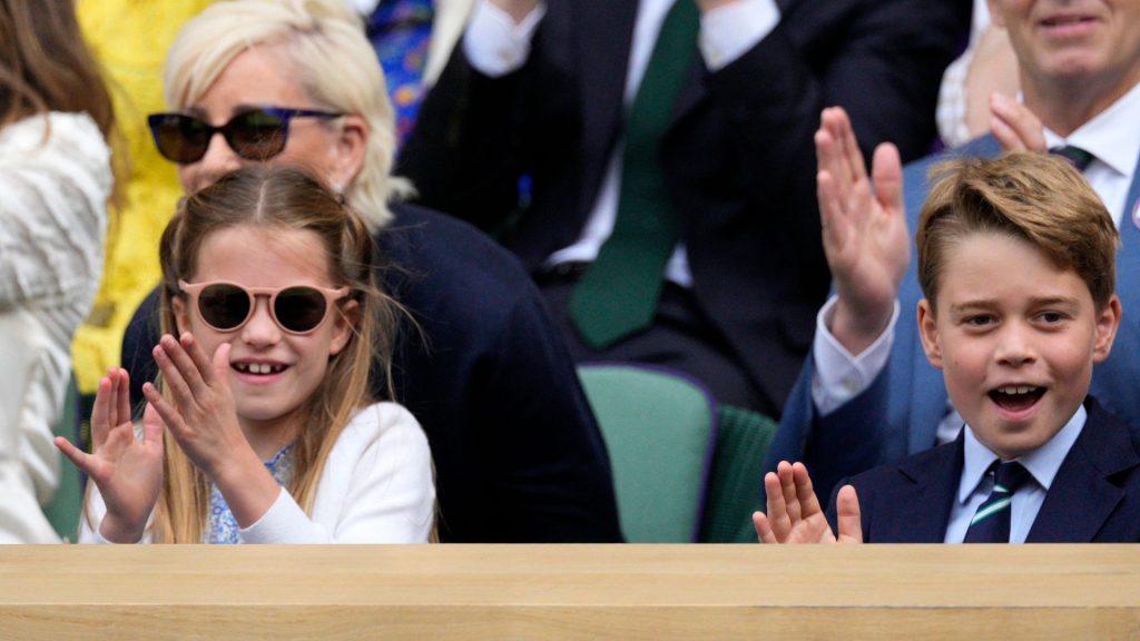 Charlotte y George de Cambridge en Wimbledon