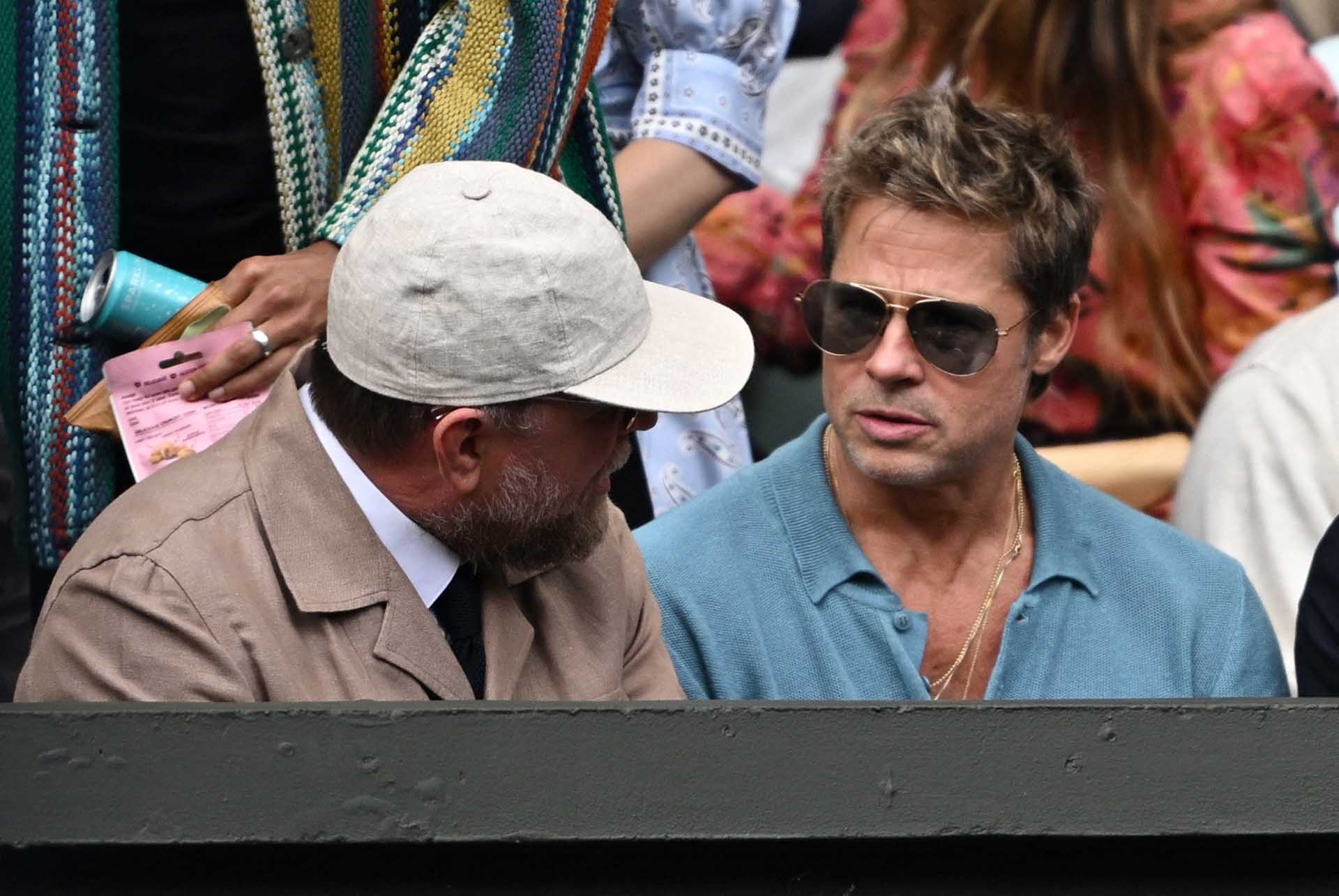 Brad Pitt en la gran final de Wimbledon