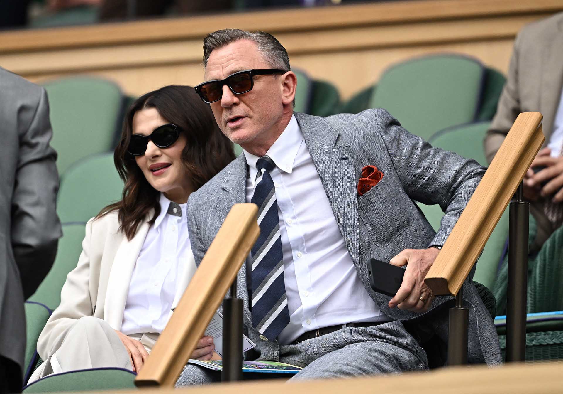 Daniel Craig y Rachel Weisz en Wimbledon