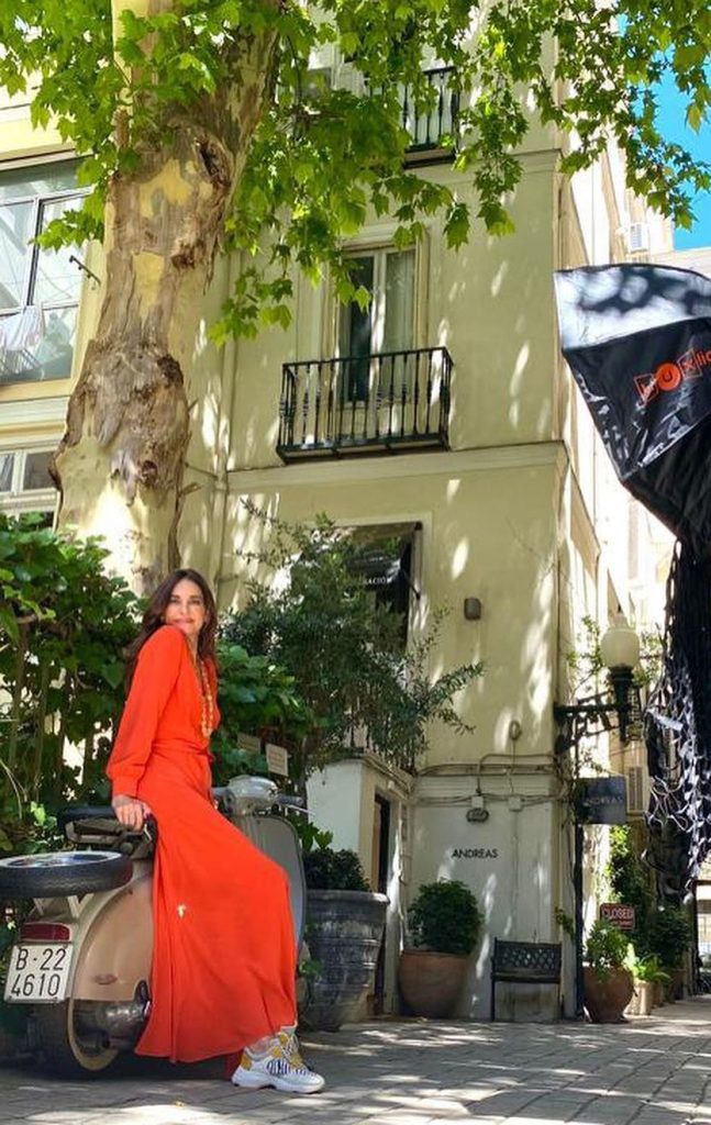 Mariló Montero vestido naranja vitamina 