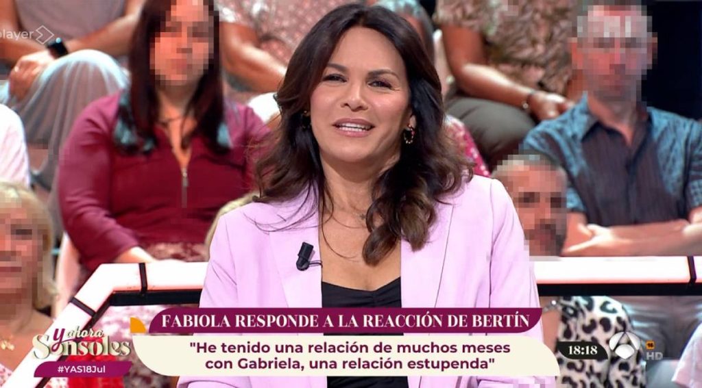 Fabiola Martínez se pronuncia sobre Bertín en 'Y ahora Sonsoles'