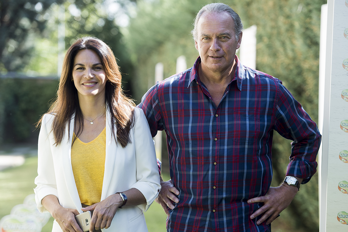 Fabiola Martínez y Bertín Osborne en un acto.