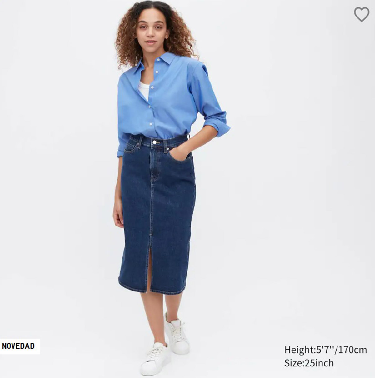 Falda midi Uniqlo