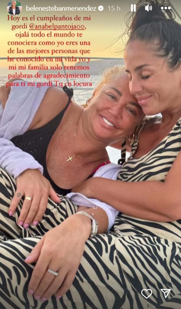 Belén Esteban felicita a Anabel Pantoja por su 37 cumpleaños