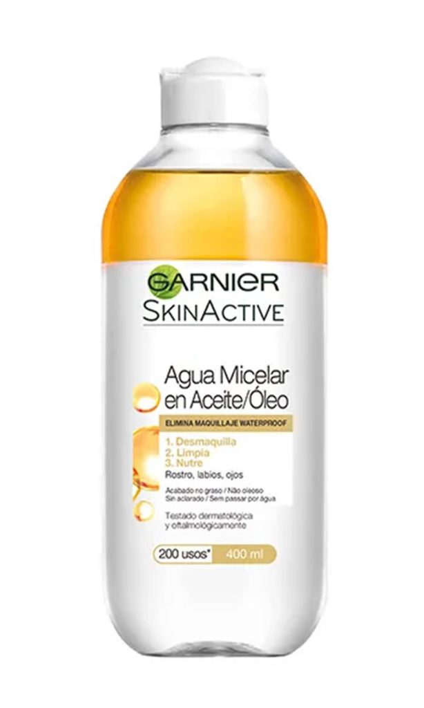 Adiós a los resistntes productos waterproof con los productos de limpieza en aceite. Garnier.