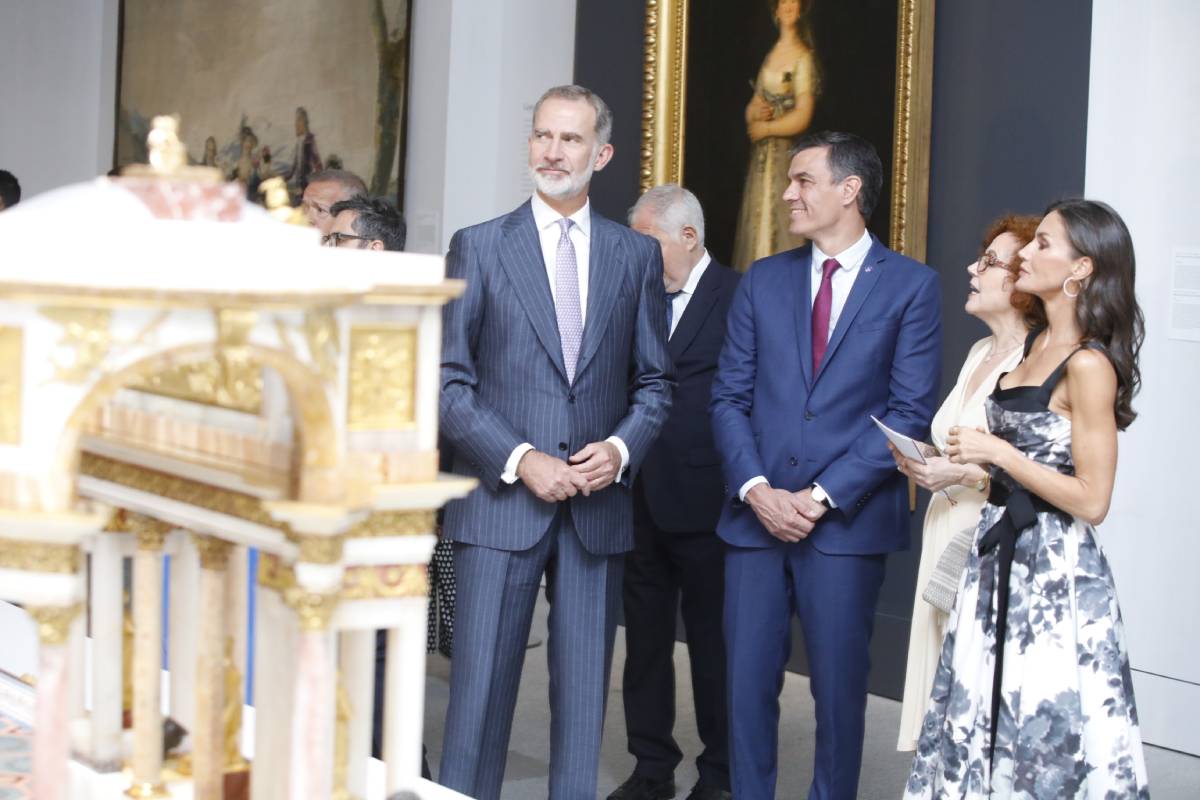 La visita guiada en el Palacio Real con los Reyes y Pedro Sánchez