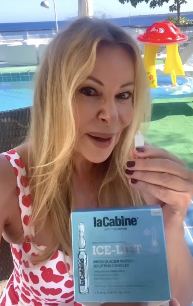 Ana Obregón skin icing rutina facial frío