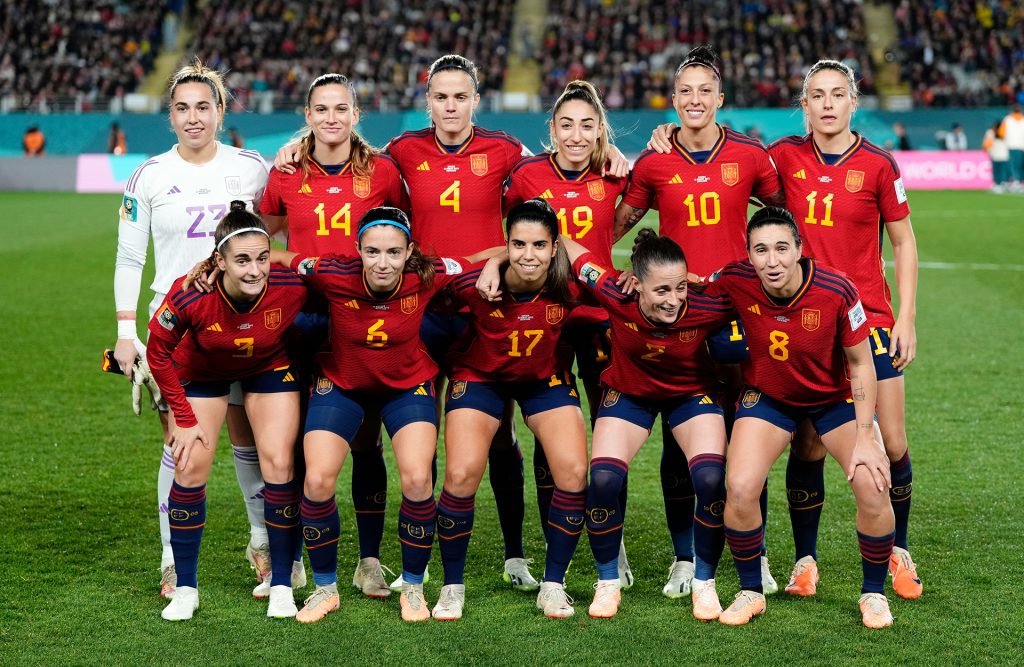 La Selección Española Femenina de Fútbol en la semifinal.