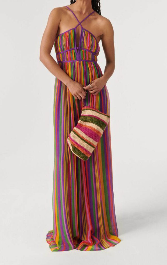 vestido multicolor cruzado de Ba&sh