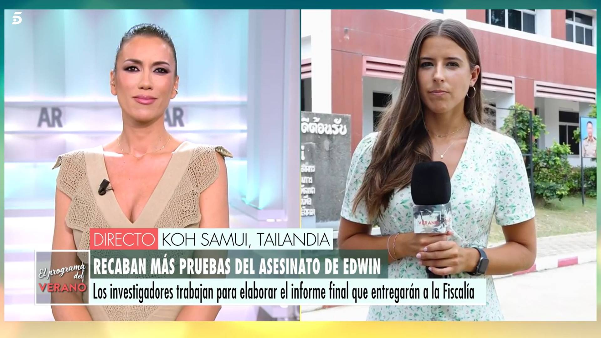 Patricia Pardo y una reportera en 'El Programa del Verano'.