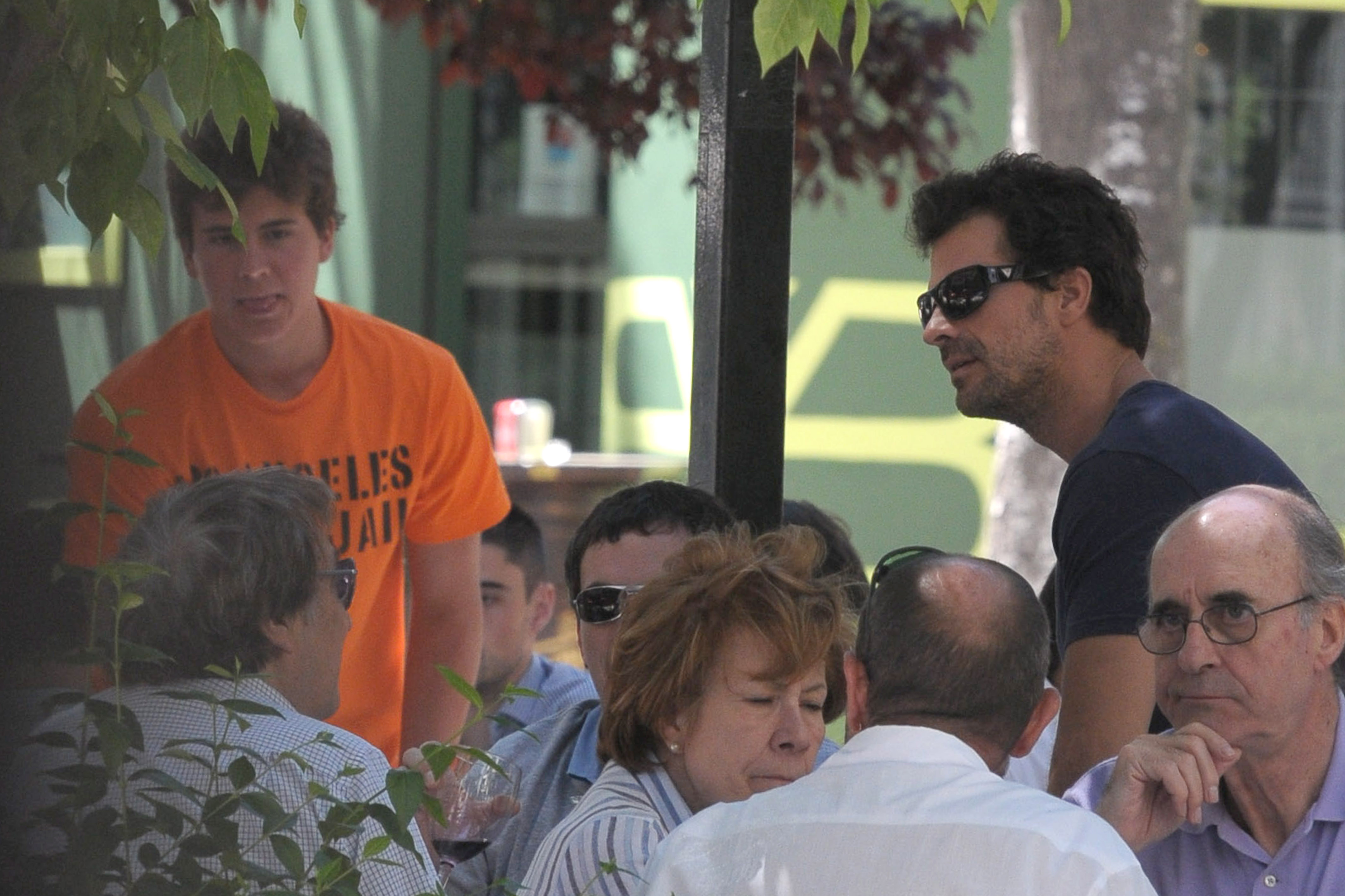 El actor Rodolfo Sancho con su hijo Daniel