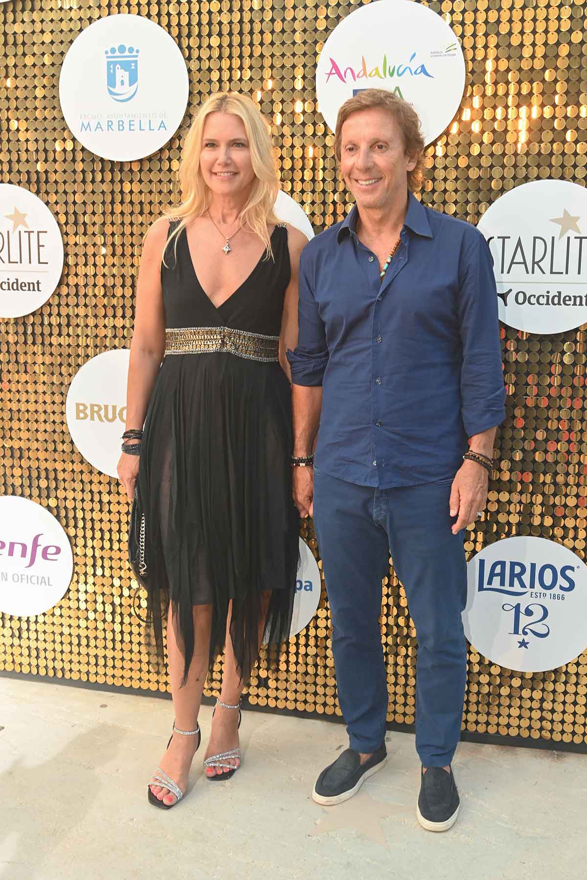 Valeria Mazza y su marido en el Festival Starlite