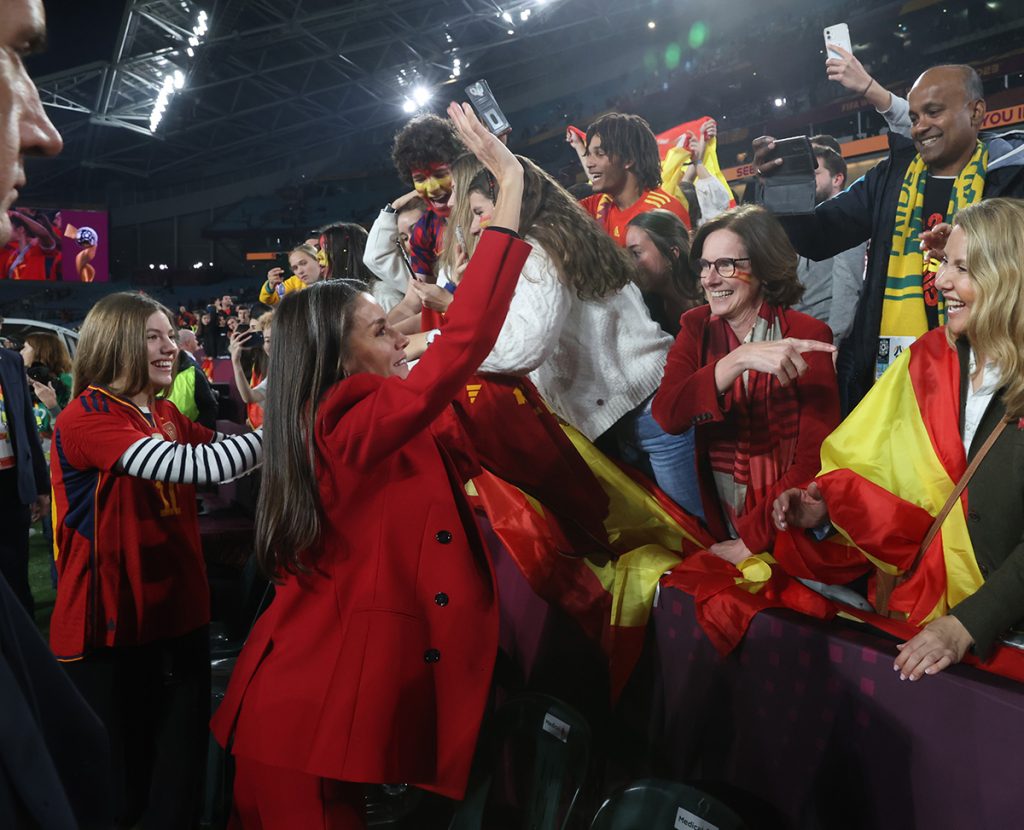 la reina letizia celebra la Copa Del Mundo Femenina